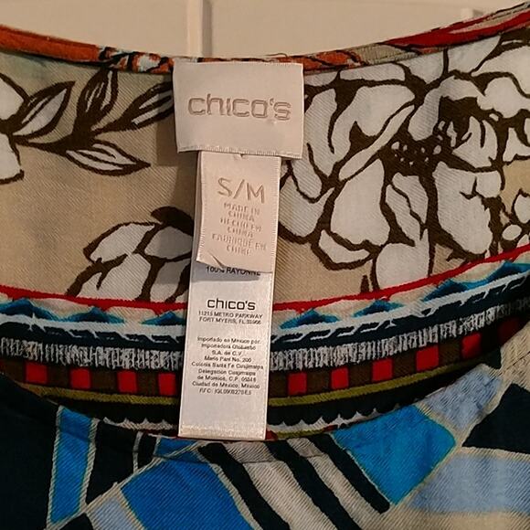 Chicos multicolor side knot pullover top - Picture 3 of 5